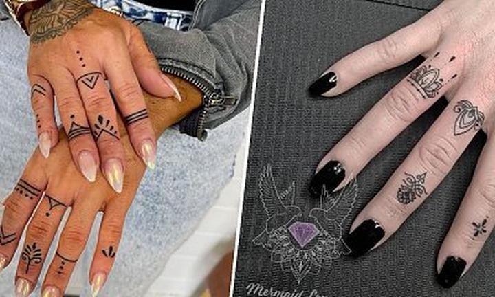 Stylowe tatuaże na palcach